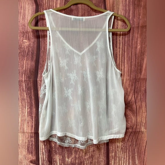 Abercrombie & Fitch sheer lace floral Tank top women’s size M - Picture 9 of 17